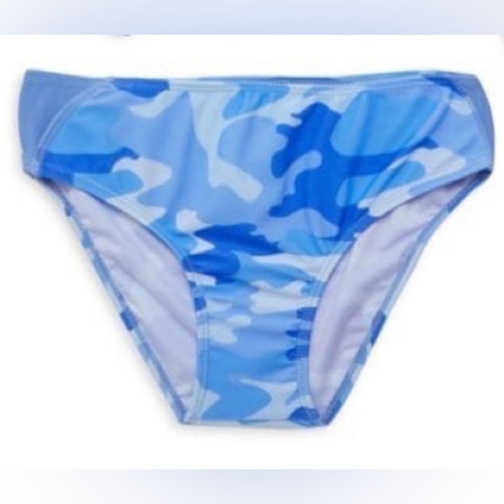 C&C California Girl’s Blue Camouflage Bikini Bottoms Size 14/16